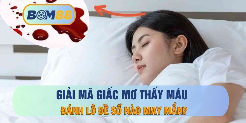 BOM88 Nằm mơ thấy máu là điềm báo gì, đánh con nào trúng lớn tại nhà cái BOM88?